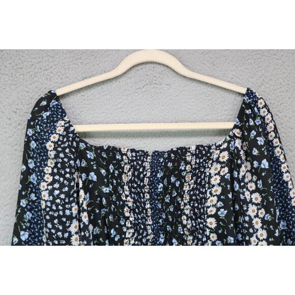 Sadie & Sage Long Belled Sleeves Cropped Top-Large-New w/Tags-Whimsigoth - Picture 10 of 10